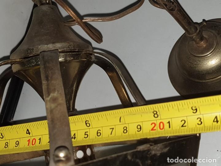 Vintage: FAROL CRISTAL METAL DECORADO - Foto 13