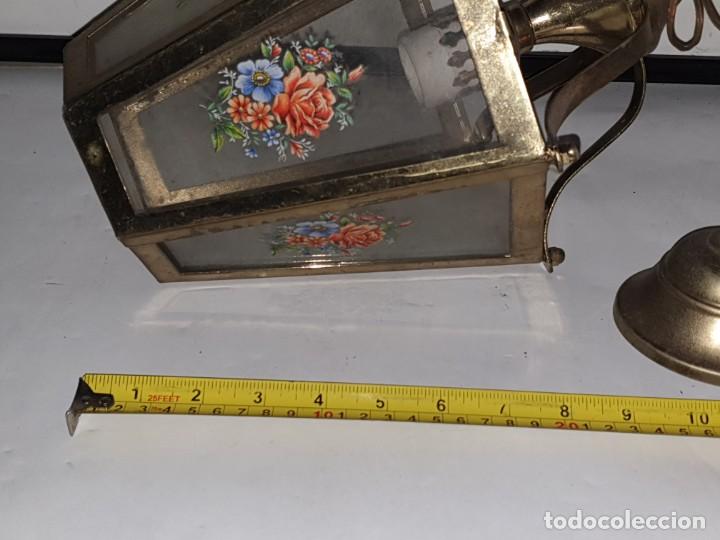 Vintage: FAROL CRISTAL METAL DECORADO - Foto 11