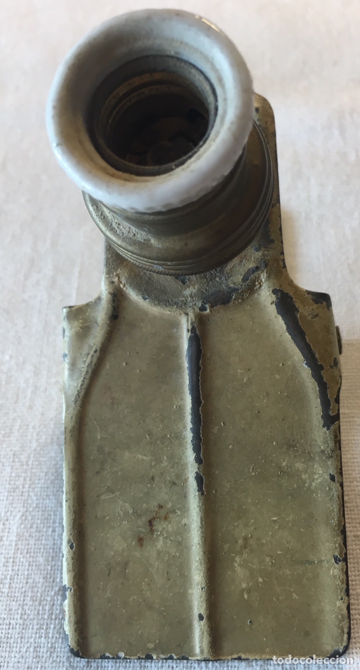 Vintage: PORTAL&Aacute;MPARAS CON PINZA 9 cm - Foto 4