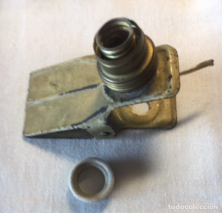 Vintage: PORTAL&Aacute;MPARAS CON PINZA 9 cm - Foto 5