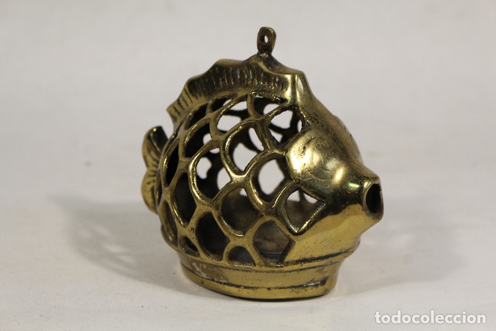 Vintage: pez farol en bronce - Foto 3