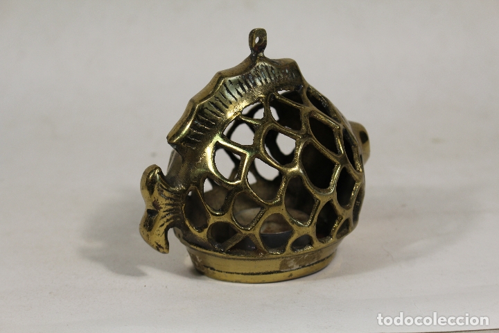Vintage: pez farol en bronce - Foto 5