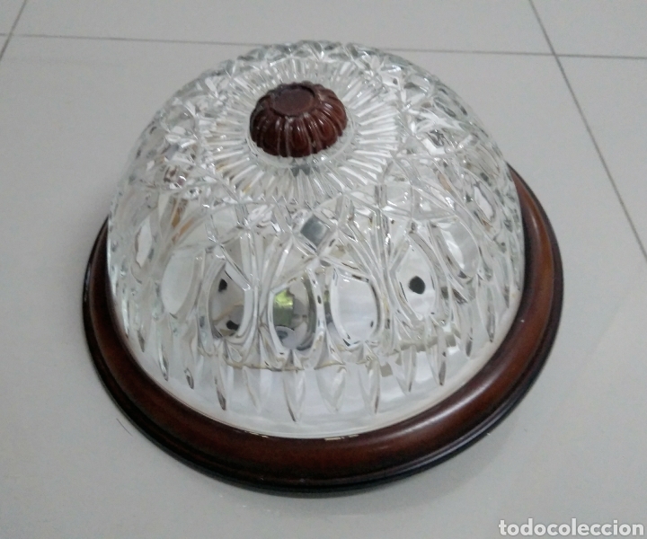 Vintage: L&aacute;mpara cristal tallado - Foto 1