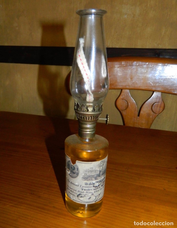 Vintage: Botella QUINQUE o L&aacute;mpara de Aceite??