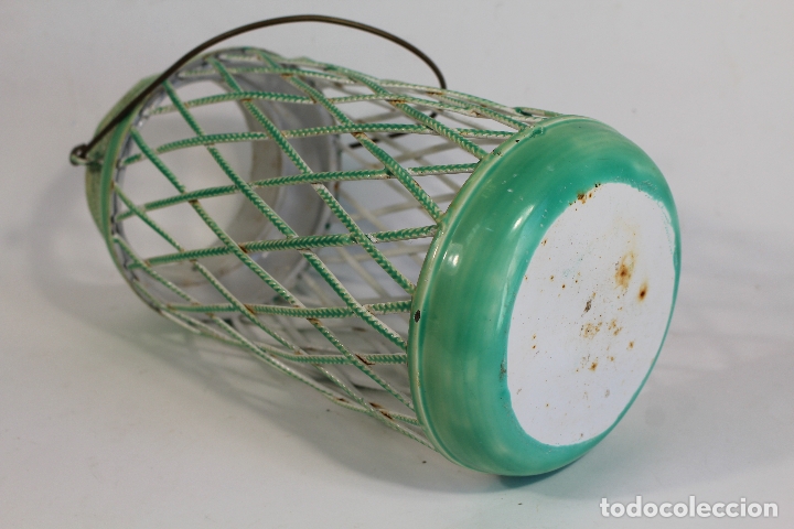 Vintage: farol en metal esmaltado - Foto 4