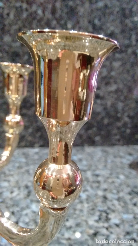 Vintage: CANDELABRO PORTAVELAS LAT&Oacute;N - Foto 4