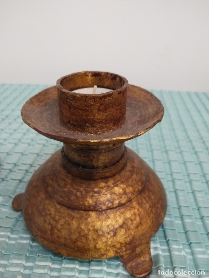 Vintage: Pareja de candeleros - Foto 2