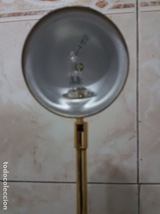 Vintage: BONITA LAMPARA DORADA - FUNCIONA - Foto 5