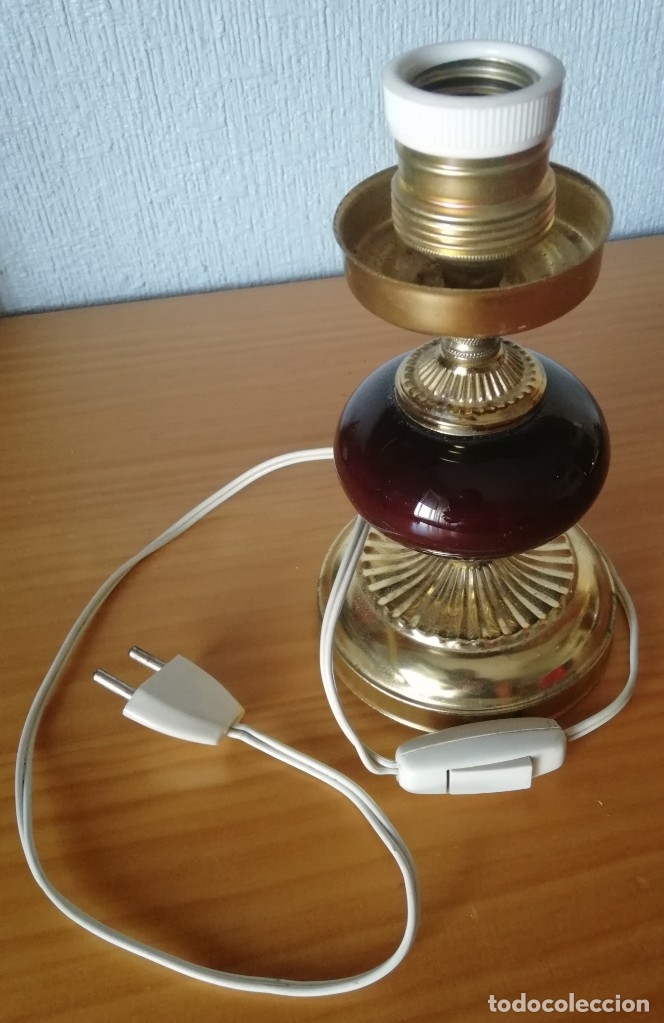 Vintage: L&aacute;mpara o aplique para mesita. - Foto 1