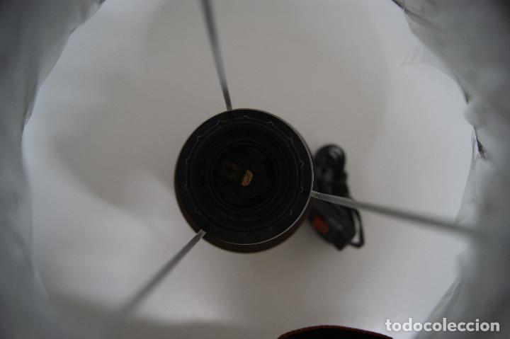 Vintage: L&aacute;mpara sobremesa en madera torneada - Foto 4
