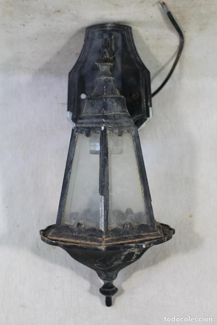 Vintage: aplique de aluminio y cristal - Foto 5
