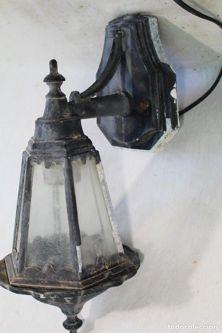 Vintage: aplique de aluminio y cristal - Foto 6