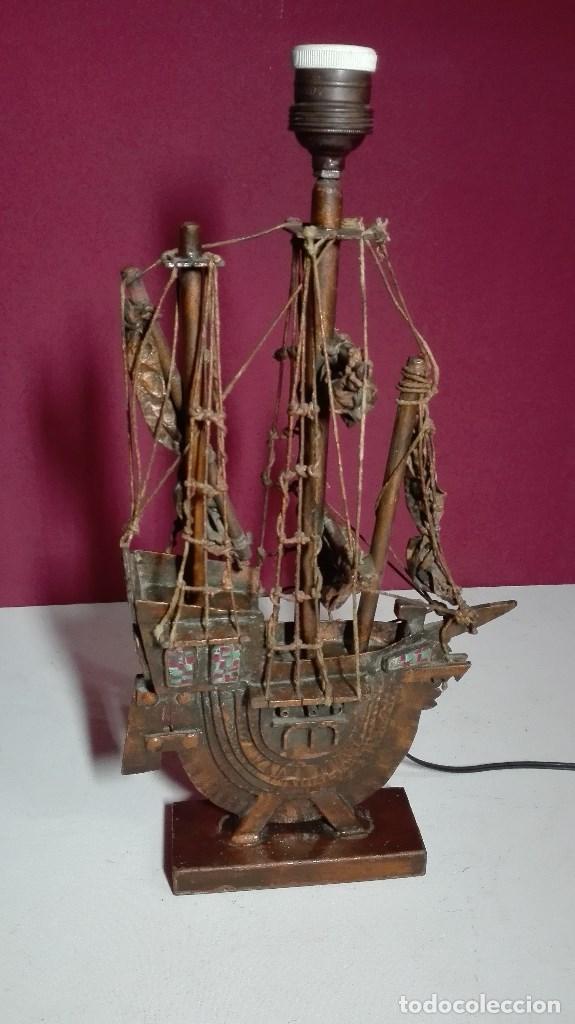 Vintage: LAMPARA BARCO SOBREMESA - Foto 1
