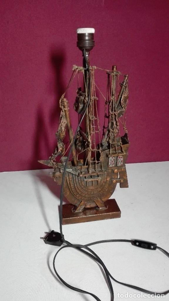 Vintage: LAMPARA BARCO SOBREMESA - Foto 7
