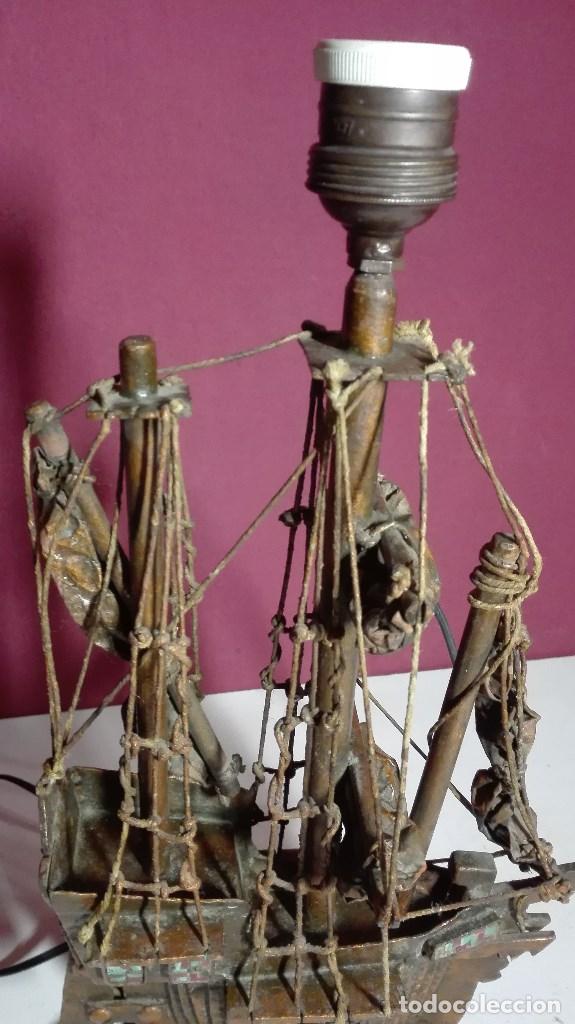 Vintage: LAMPARA BARCO SOBREMESA - Foto 13