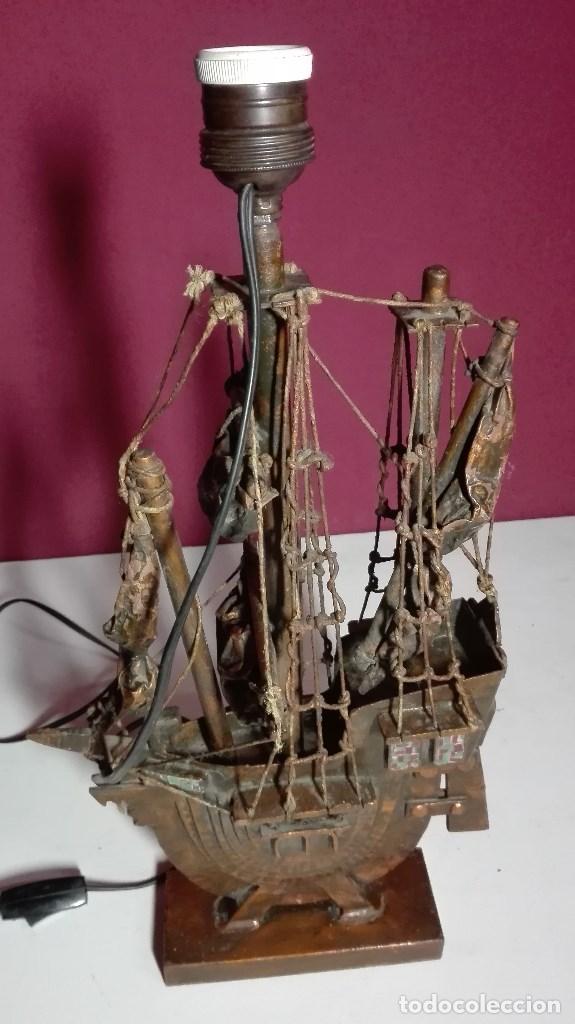 Vintage: LAMPARA BARCO SOBREMESA - Foto 15