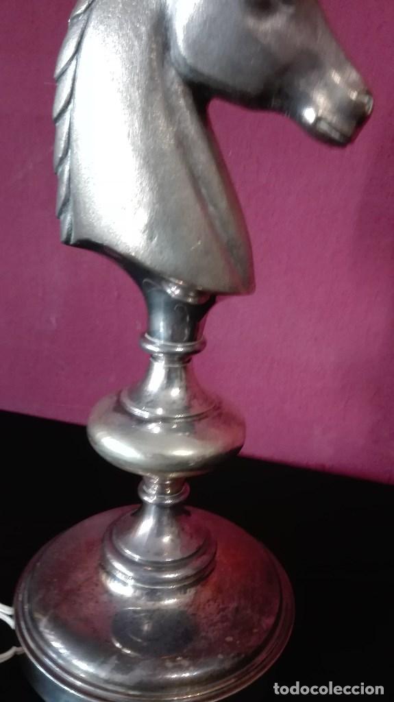 Vintage: LAMPARA CABALLO METAL - Foto 7