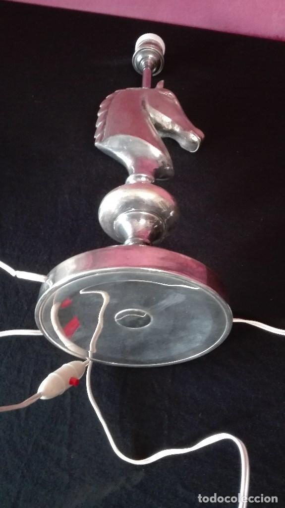 Vintage: LAMPARA CABALLO METAL - Foto 9
