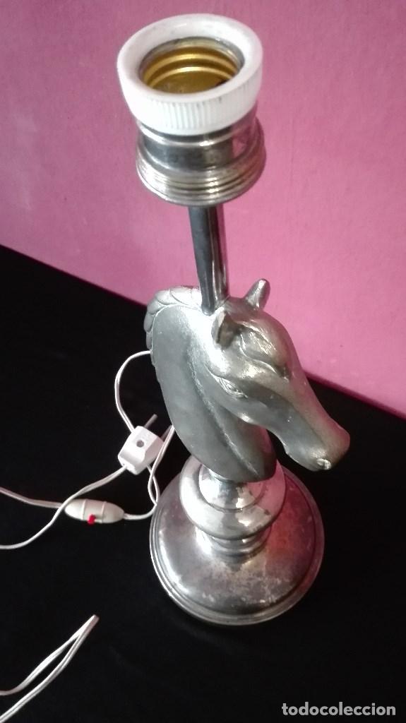 Vintage: LAMPARA CABALLO METAL - Foto 10