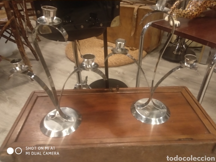 Vintage: Pareja candelabros - Foto 2