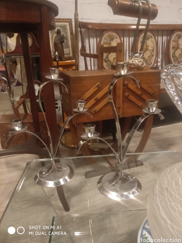 Vintage: Pareja candelabros - Foto 5