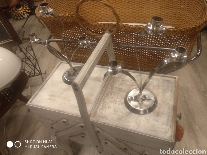 Vintage: Pareja candelabros - Foto 1
