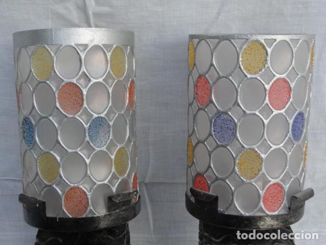 Vintage: PAREJA DE BONITOS APLIQUES DE PARED. - Foto 4