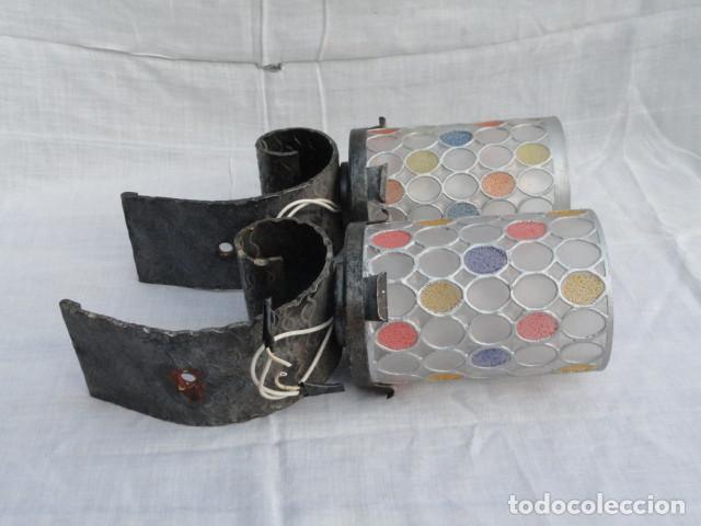 Vintage: PAREJA DE BONITOS APLIQUES DE PARED. - Foto 5