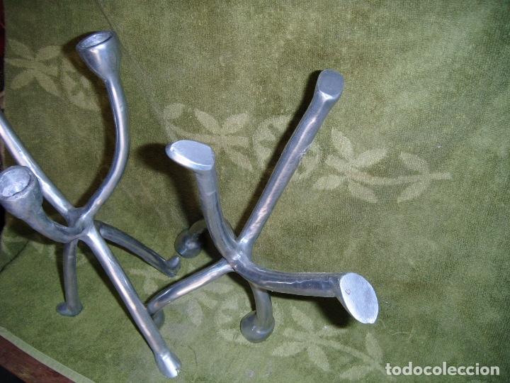 Vintage: Candelabros de aluminio de dise&ntilde;o - Foto 3