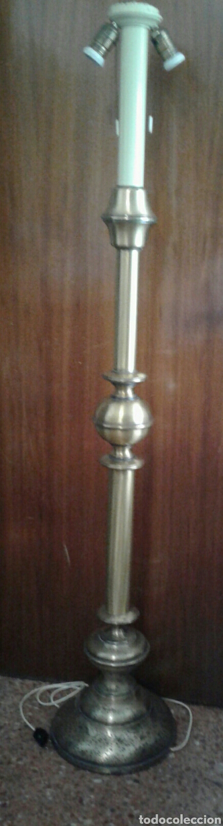 Vintage: PIE DE L&Aacute;MPARA DE BRONCE - Foto 17