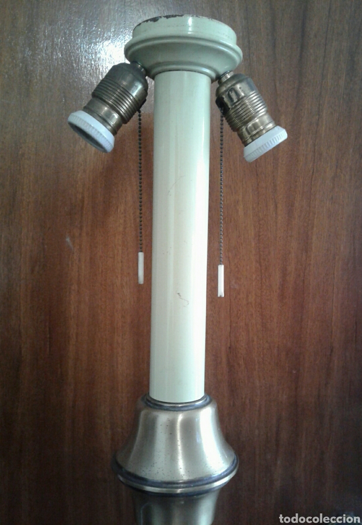 Vintage: PIE DE L&Aacute;MPARA DE BRONCE - Foto 22