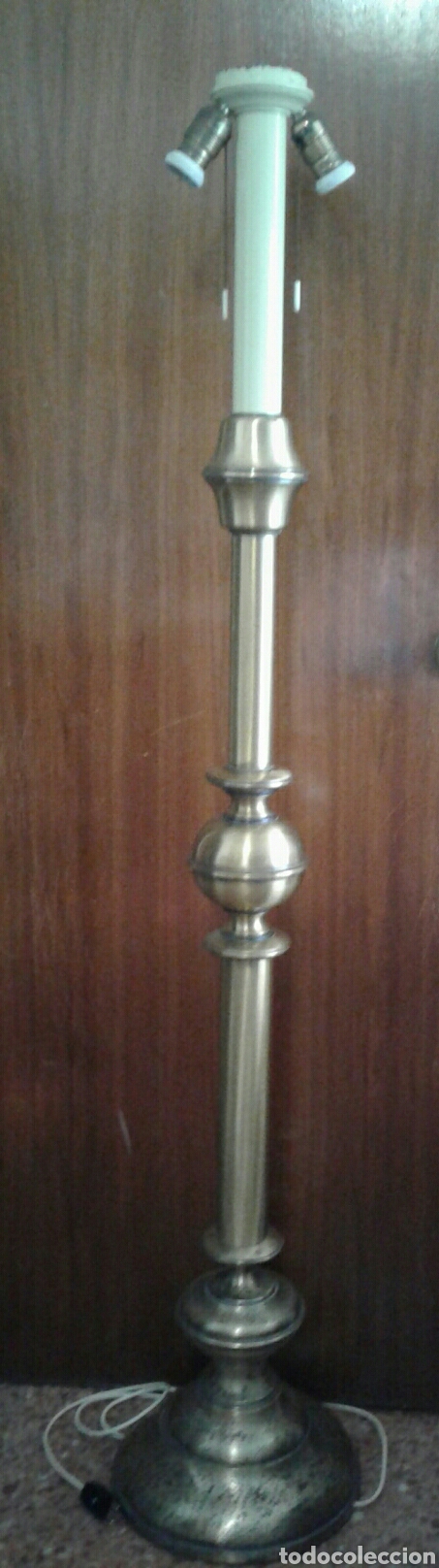 Vintage: PIE DE L&Aacute;MPARA DE BRONCE - Foto 24