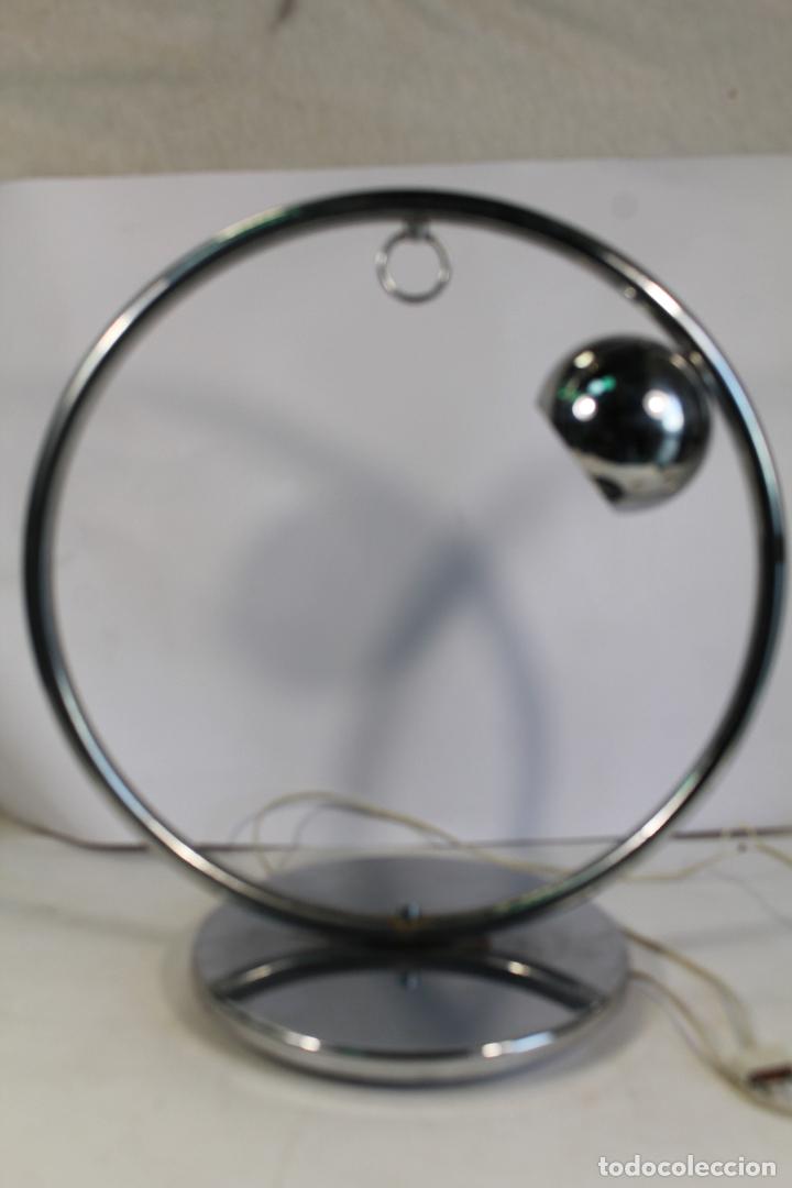 Vintage: lampara de dise&ntilde;o cromada a&ntilde;os 70 - Foto 5