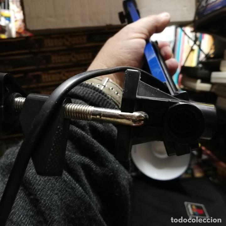 Vintage: L&aacute;mpara de estudio EXTENSIBLE de pinza AZUL - Foto 5
