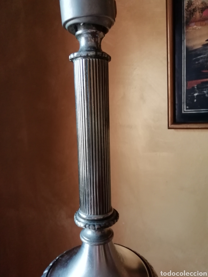 Vintage: L&aacute;mpara plateada - Foto 6