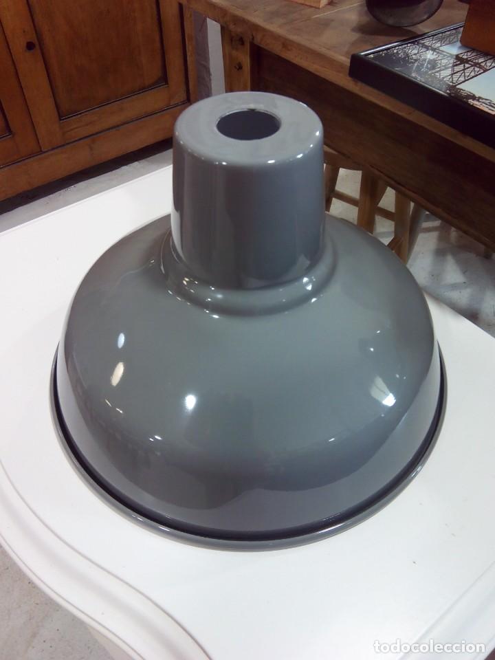 Vintage: L&Aacute;MPARA INDUSTRIAL ESMALTADA - Foto 1