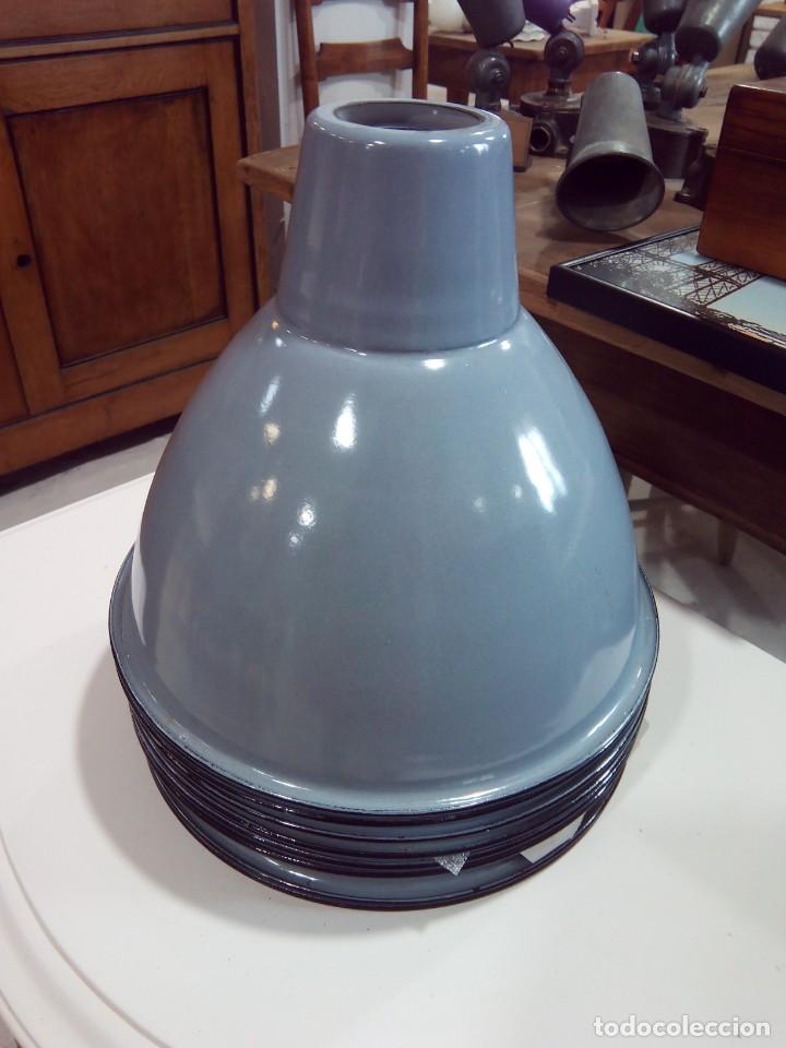 Vintage: L&Aacute;MPARA INDUSTRIAL ESMALTADA TECHO - Foto 6