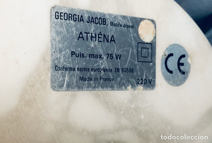 Vintage: Gran L&aacute;mpara francesa Athena, Georgia Jacob 90 cms - Foto 3