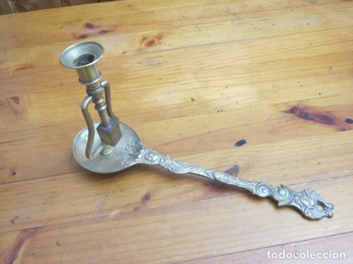 Vintage: Palmatoria para velas de cera - Foto 2