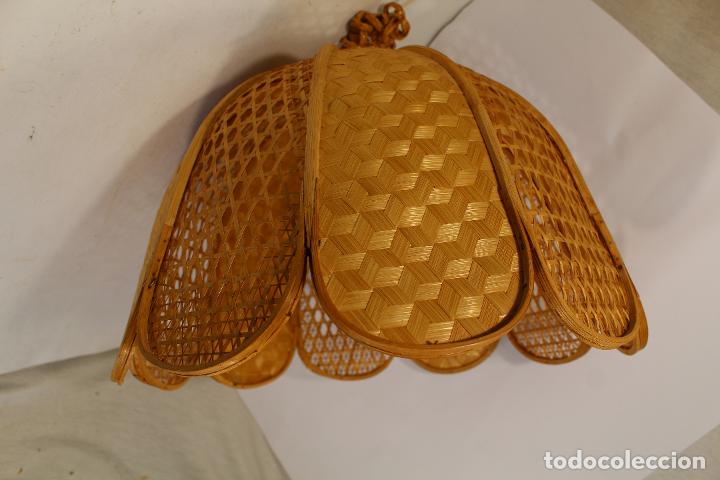 Vintage: lampara de techo de bamb&uacute; - Foto 2