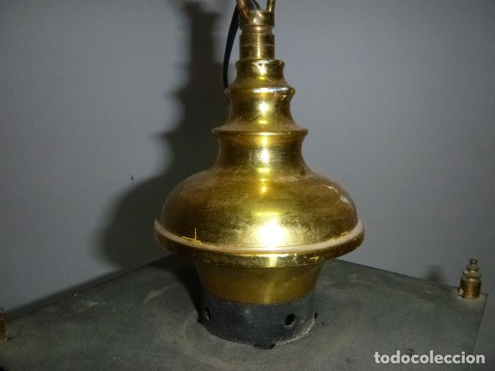 Vintage: LAMPARA ARTDECO METAL Y CHAPA - Foto 3