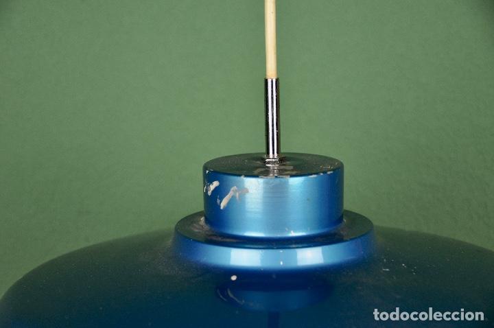 Vintage: L&aacute;mpara danesa azul - Foto 4