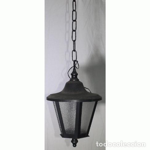 Vintage: Farol colgar con cadena - Foto 1