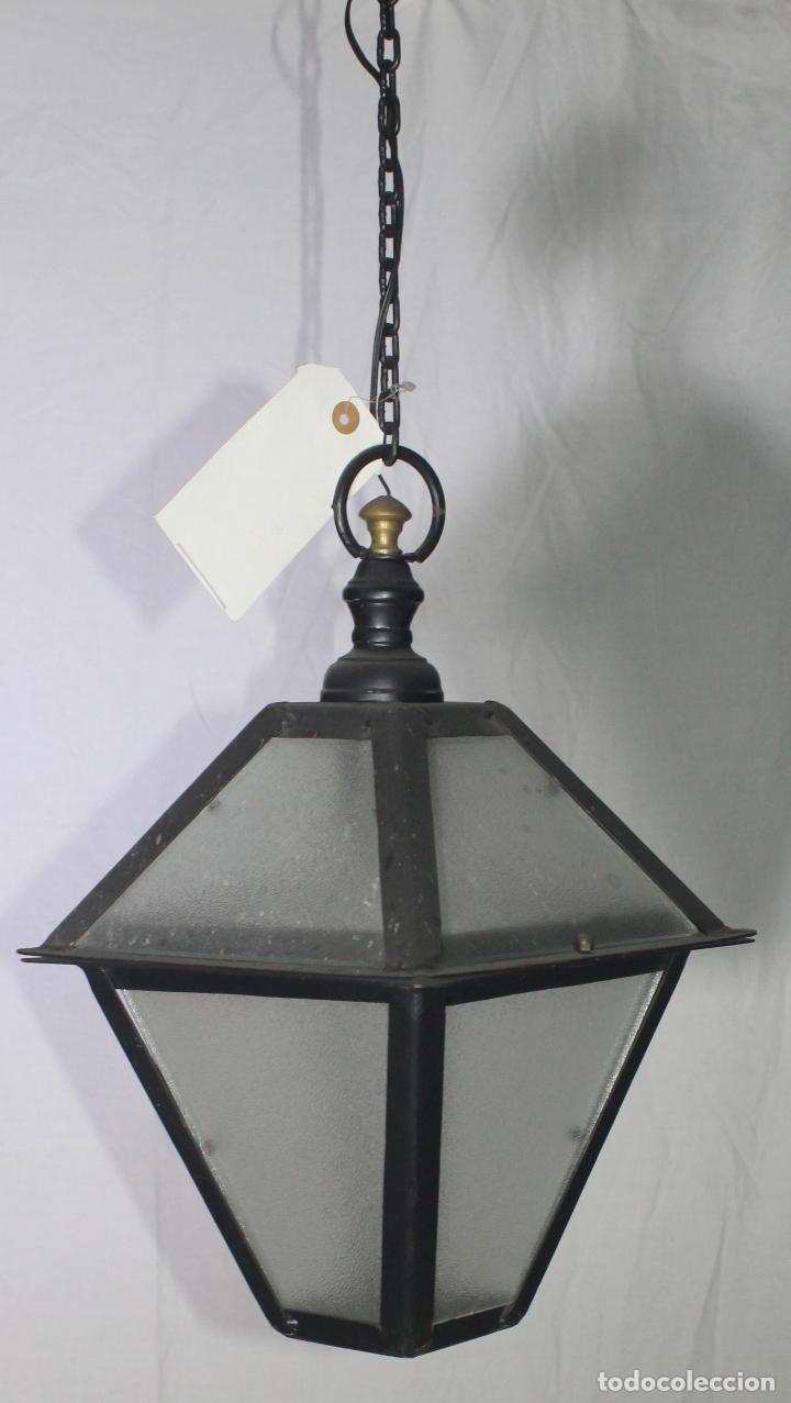 Vintage: Farol colgar con cadena - Foto 2