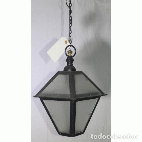 Vintage: Farol colgar con cadena - Foto 1