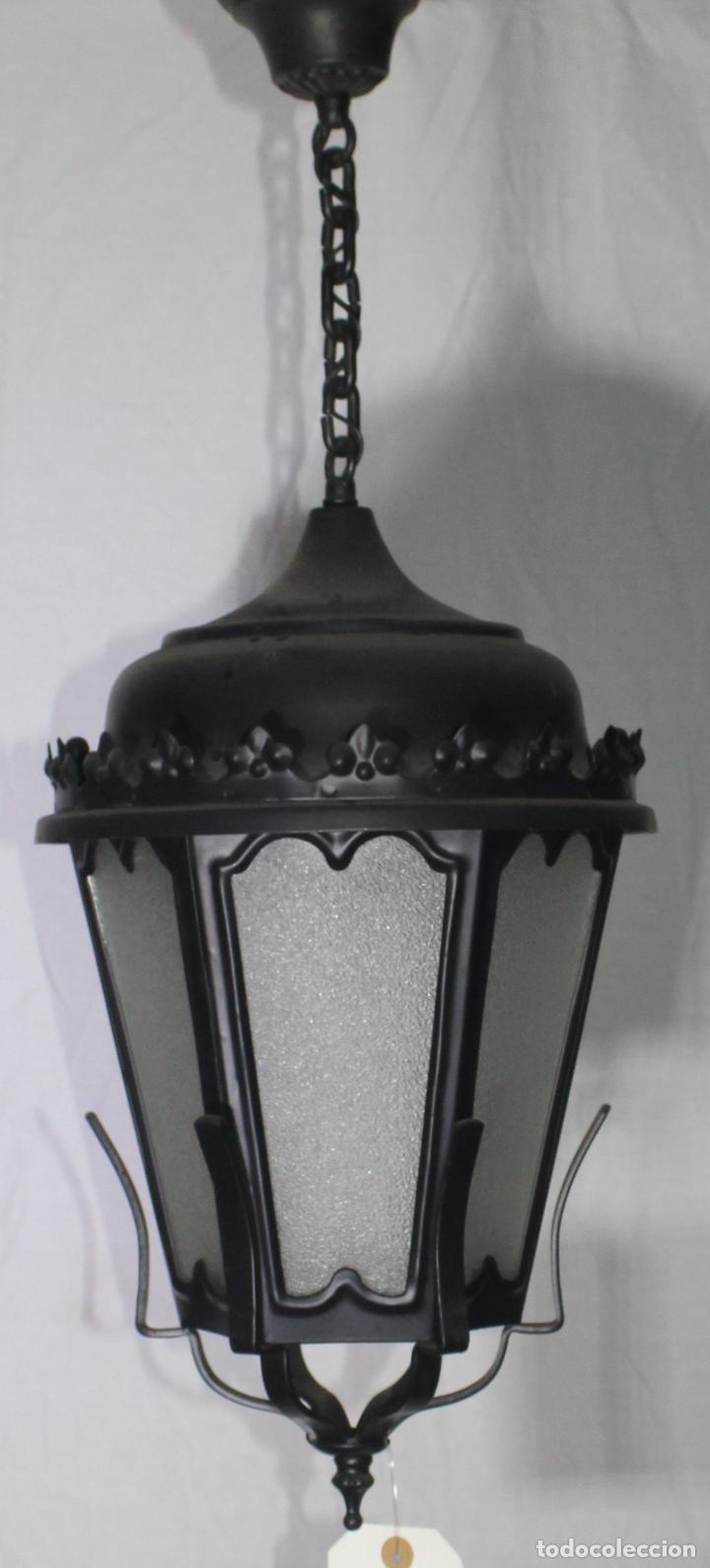 Vintage: Farol colgar con cadena - Foto 2