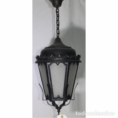 Vintage: Farol colgar con cadena - Foto 1