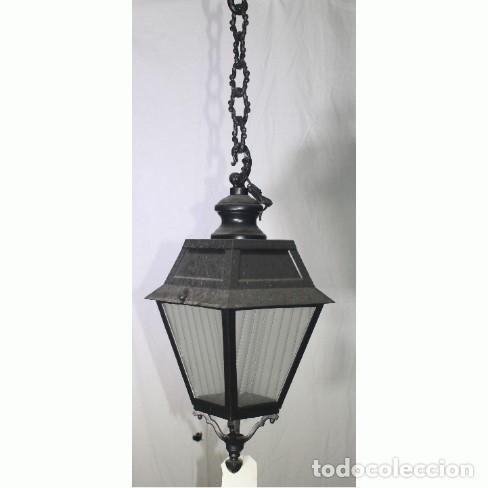 Vintage: Farol colgar con cadena - Foto 1