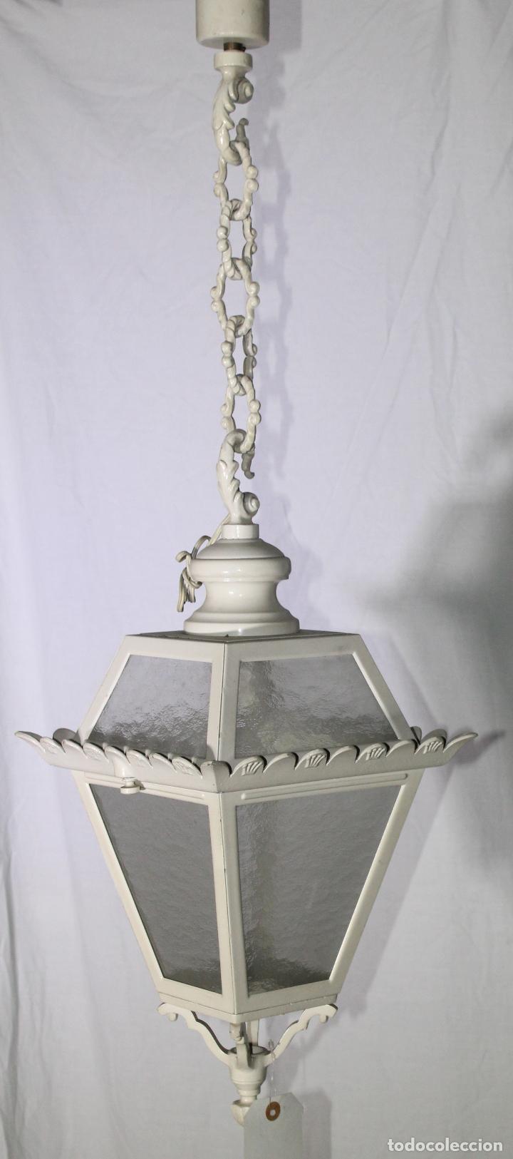 Vintage: Farol colgar con cadena - Foto 2