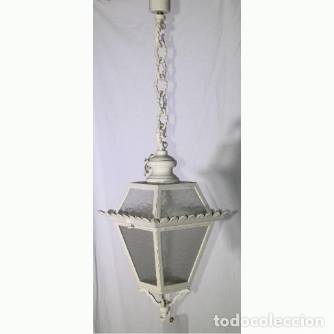 Vintage: Farol colgar con cadena - Foto 1